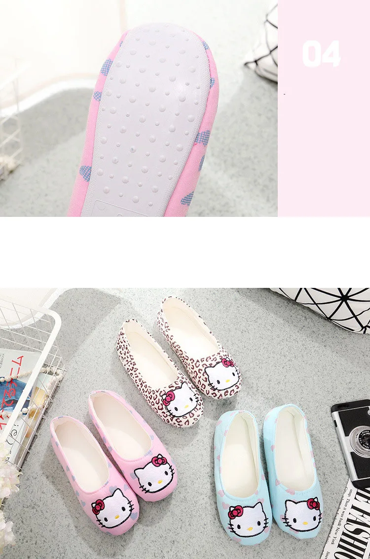 Cute Cat Casual Flip-Flops Indoor Slippers For Women Cute Cat Casual Flip-Flops Indoor Slippers For Women