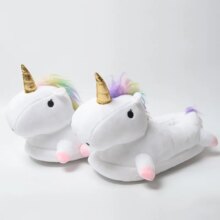 Unicorn Licorne White Indoor Slippers Shoes For Women Unicorn Licorne White Indoor Slippers Shoes For Women