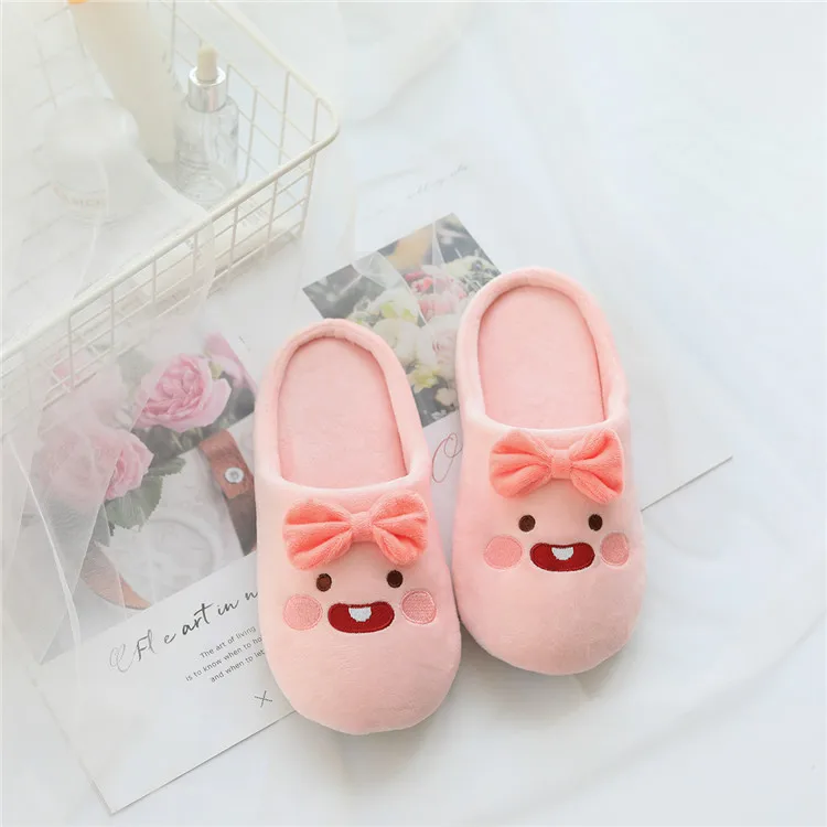 Cute Apeach Ryan Cartoon Warm Plush Slippers For Children