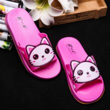 Cat Beach Open Toe Elegant Girls Slippers Cat Beach Open Toe Elegant Girls Slippers