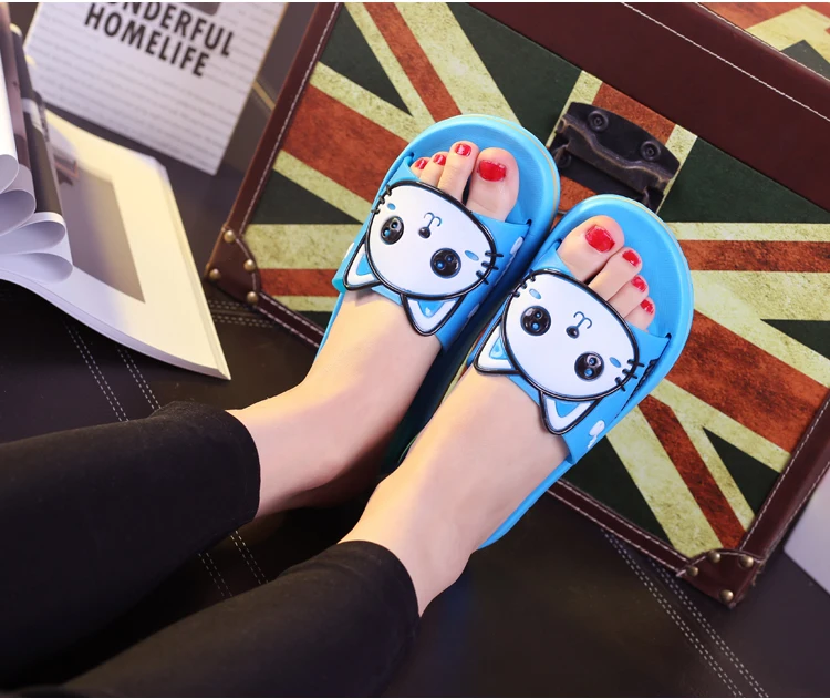 Cat Beach Open Toe Elegant Girls Slippers Cat Beach Open Toe Elegant Girls Slippers