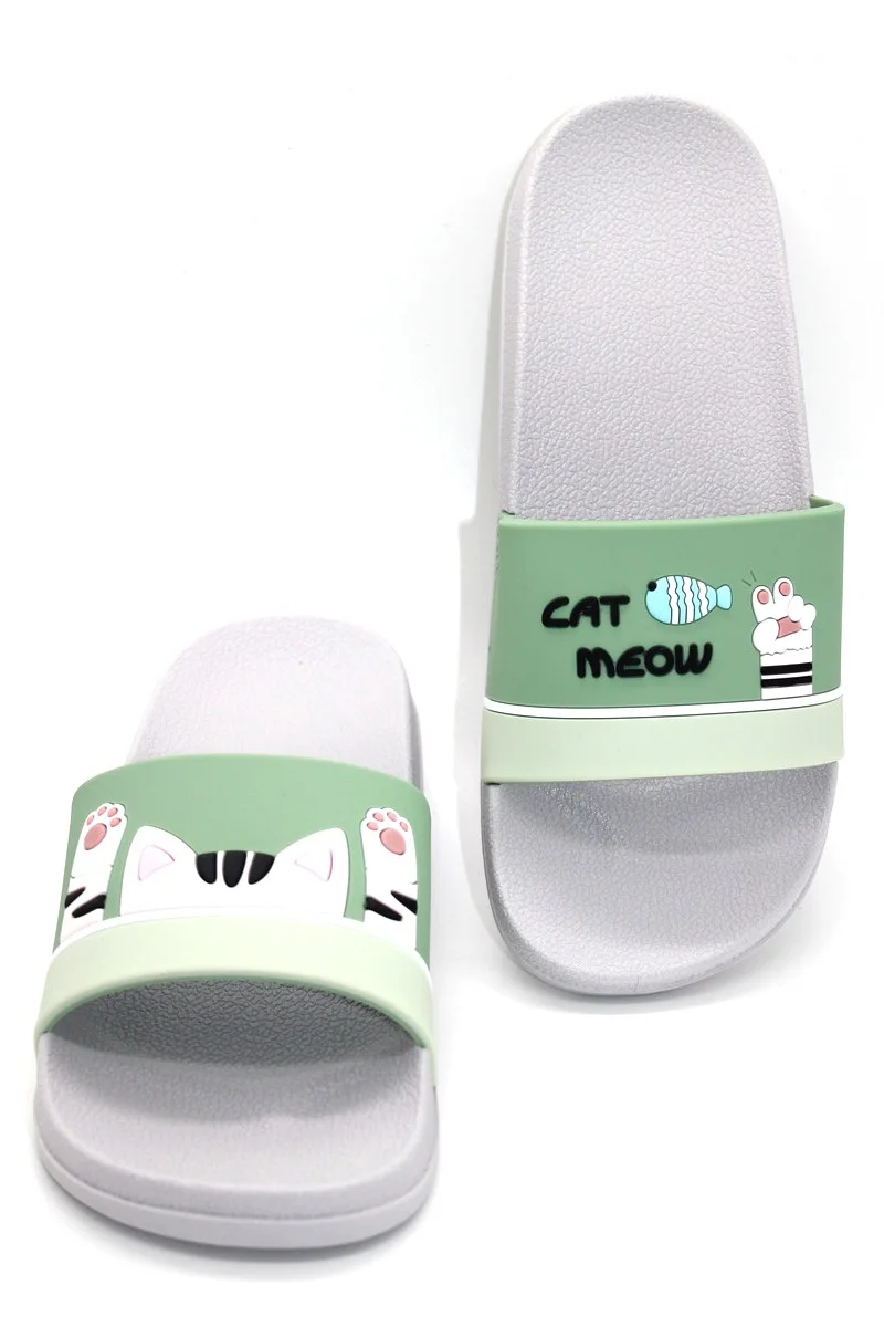 Cute Cat Bathroom Non-Slip Slippers For Woman Cute Cat Bathroom Non-Slip Slippers For Woman