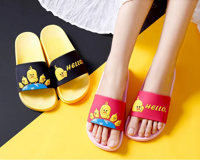 Cute Cartoon Soft Sole Flip Flops Indoor & Outdoor Slippers