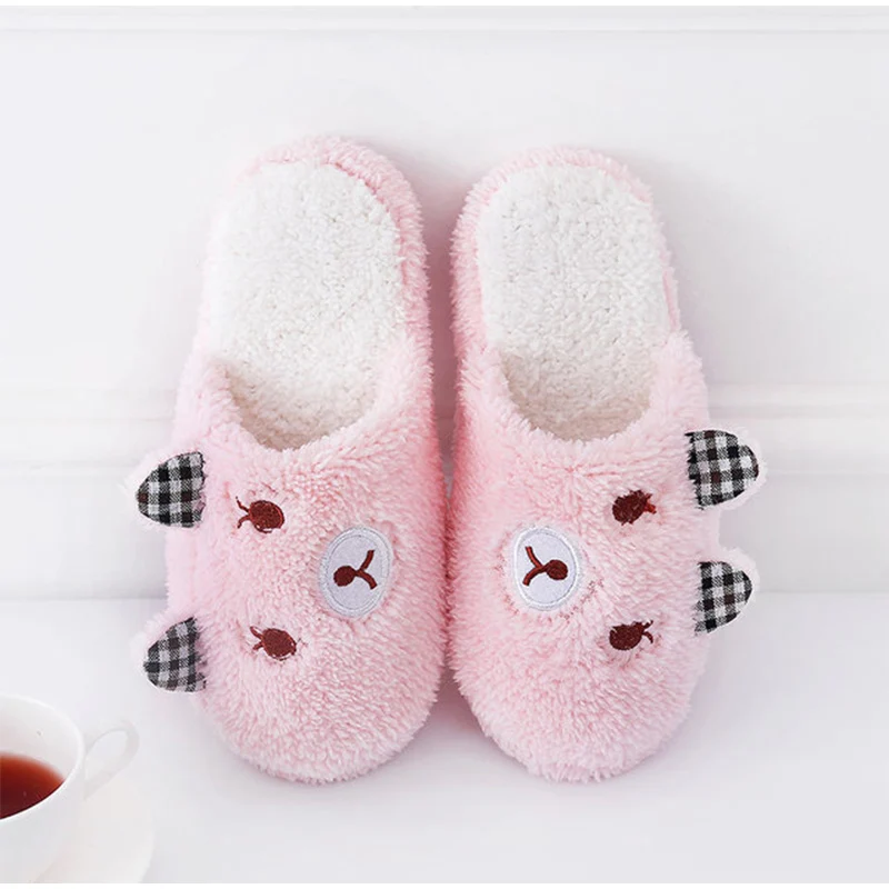 Pig Bear Cartoon Comfort Bedroom Shoes For Women Pig Bear Cartoon Comfort Bedroom Shoes For Women