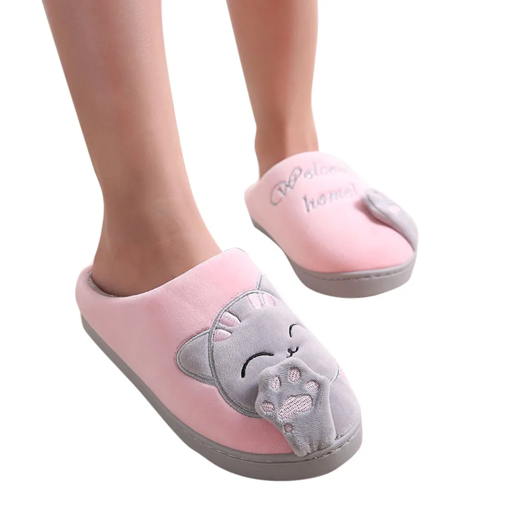 Cartoon Cat Non-slip Warm Indoor Bedroom Floor Shoes Cartoon Cat Non-slip Warm Indoor Bedroom Floor Shoes