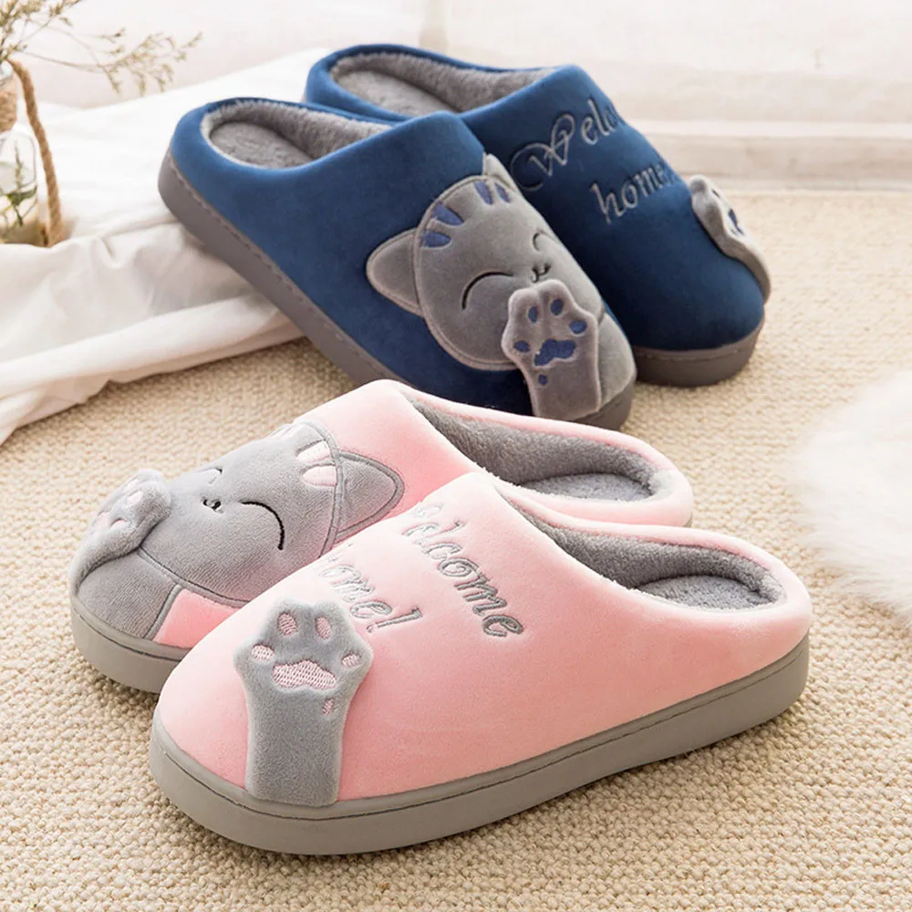 Cartoon Cat Non-slip Warm Indoor Bedroom Floor Shoes Cartoon Cat Non-slip Warm Indoor Bedroom Floor Shoes