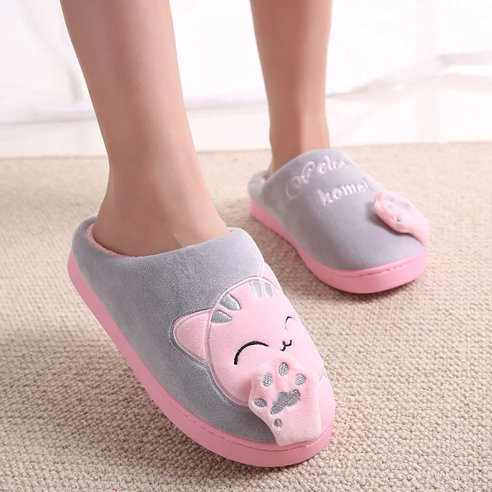 Cartoon Cat Non-slip Warm Indoor Bedroom Floor Shoes Cartoon Cat Non-slip Warm Indoor Bedroom Floor Shoes