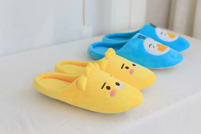 Cute Animal Apeach Ryan Indoor Warm Nonslip Foam Cotton Slippers Cute Animal Apeach Ryan Indoor Warm Nonslip Foam Cotton Slippers
