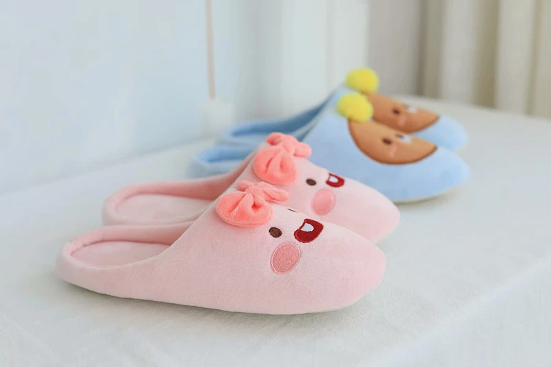 Cute Animal Apeach Ryan Indoor Warm Nonslip Foam Cotton Slippers Cute Animal Apeach Ryan Indoor Warm Nonslip Foam Cotton Slippers
