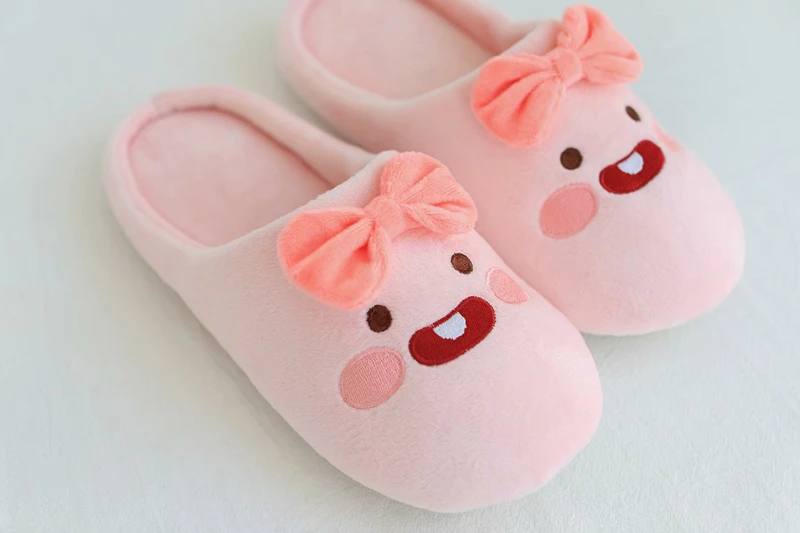Cute Animal Apeach Ryan Indoor Warm Nonslip Foam Cotton Slippers Cute Animal Apeach Ryan Indoor Warm Nonslip Foam Cotton Slippers