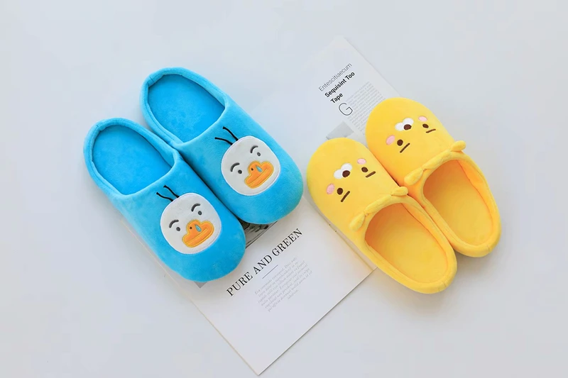Cute Animal Apeach Ryan Indoor Warm Nonslip Foam Cotton Slippers Cute Animal Apeach Ryan Indoor Warm Nonslip Foam Cotton Slippers