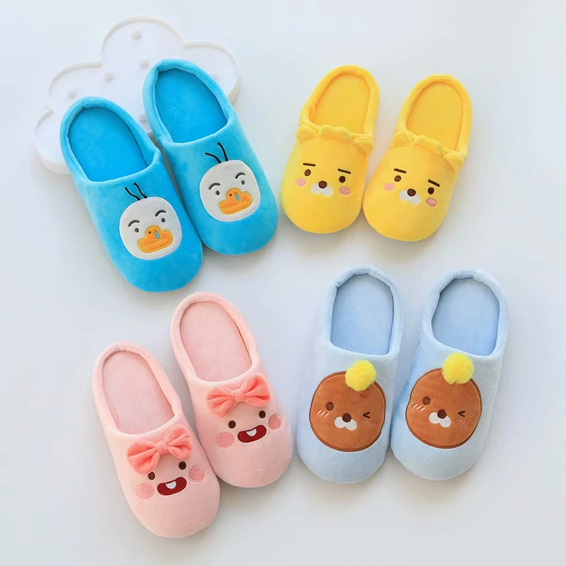 Cute Animal Apeach Ryan Indoor Warm Nonslip Foam Cotton Slippers Cute Animal Apeach Ryan Indoor Warm Nonslip Foam Cotton Slippers