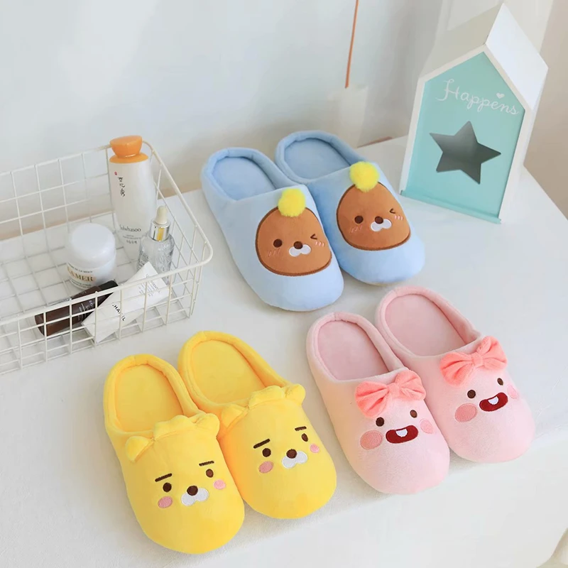 Cute Animal Apeach Ryan Indoor Warm Nonslip Foam Cotton Slippers Cute Animal Apeach Ryan Indoor Warm Nonslip Foam Cotton Slippers