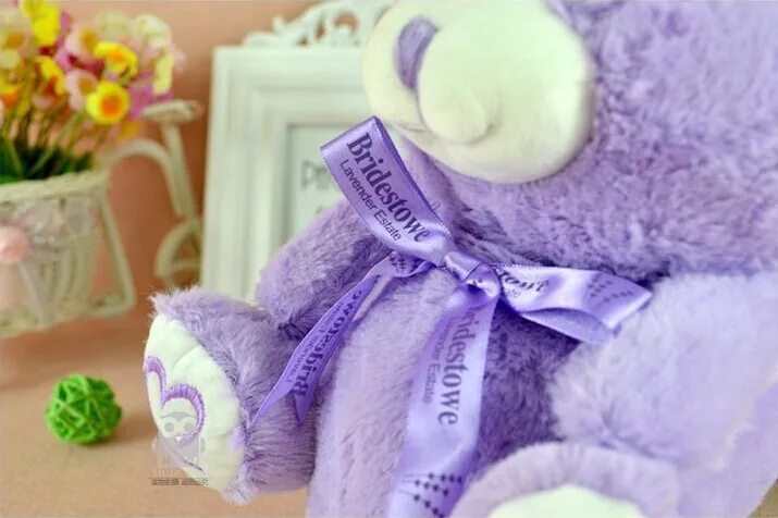Lavender Bear Cute Cartoon Plush Warm Shoes