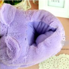 Lavender Bear Cute Cartoon Plush Warm Shoes Lavender Bear Cute Cartoon Plush Warm Shoes