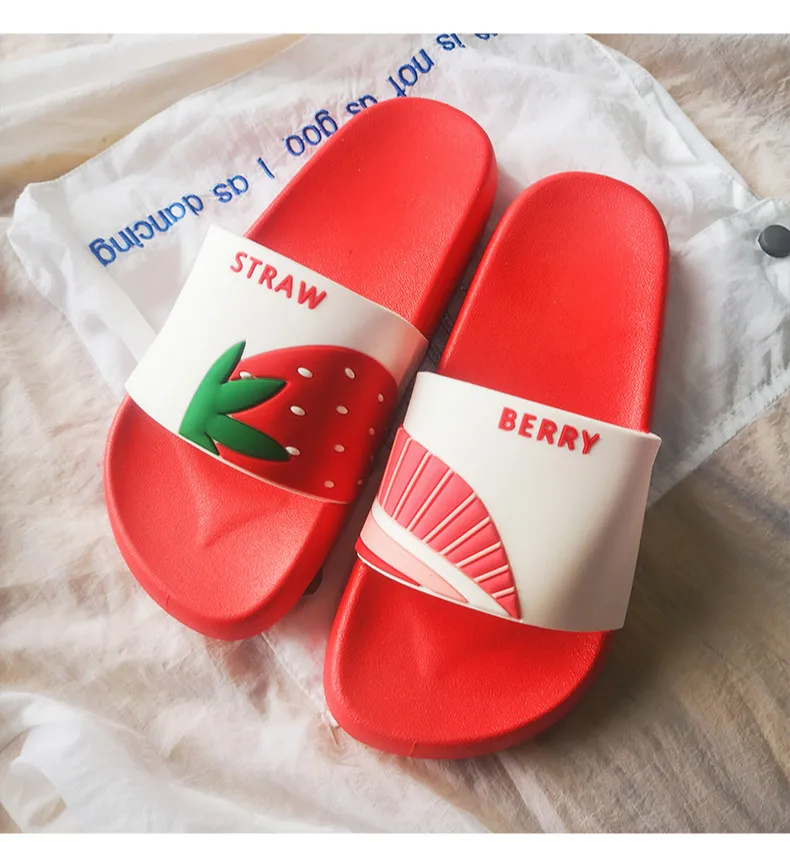 Fruits Soft Sole Beach Indoor & Outdoor Slippers For Women