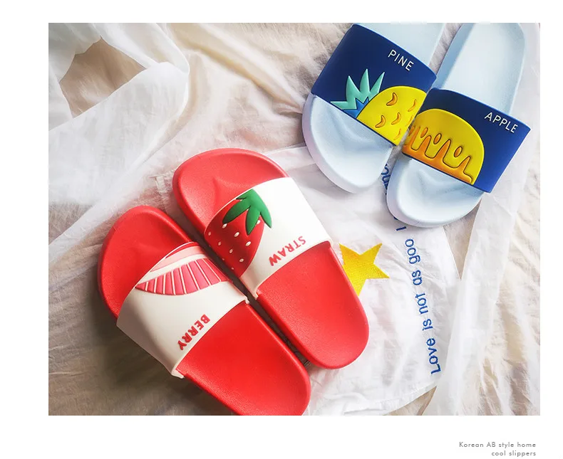 Fruits Soft Sole Beach Indoor & Outdoor Slippers For Women