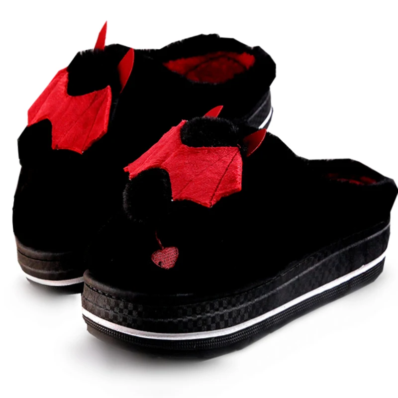 Cartoon Bat High-Heeled Indoor Kawaii Slippers For Women