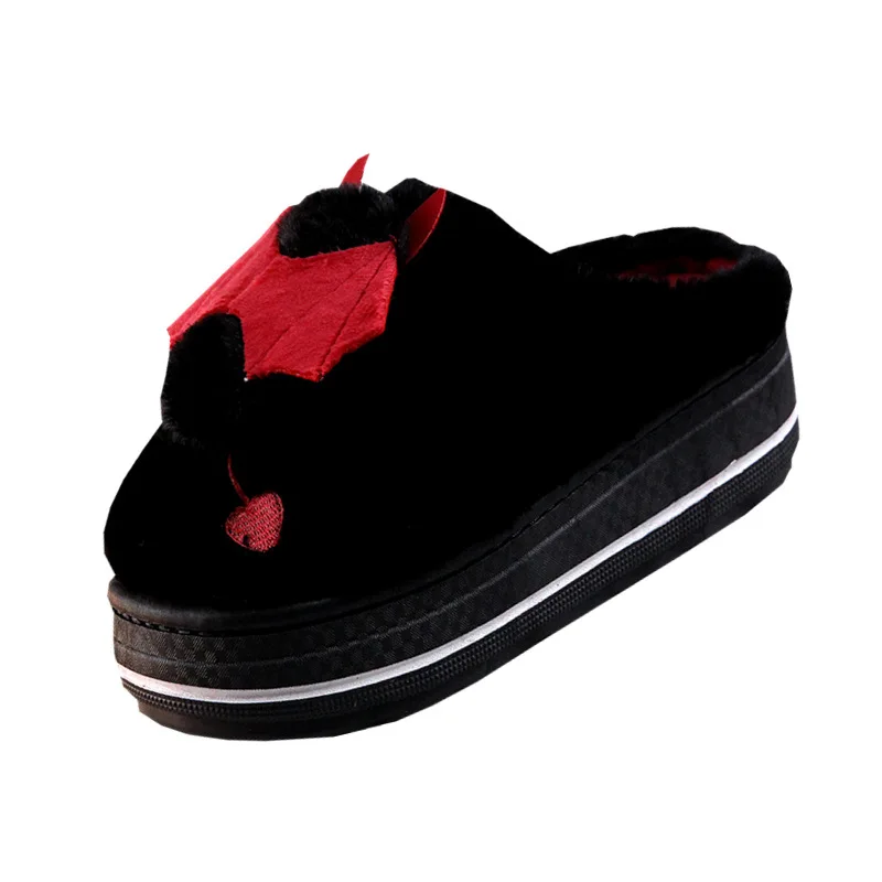 Cartoon Bat High-Heeled Indoor Kawaii Slippers For Women