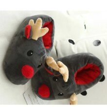 Cute Christmas Deer Soft Plush Shoes For Women Cute Christmas Deer Soft Plush Shoes For Women