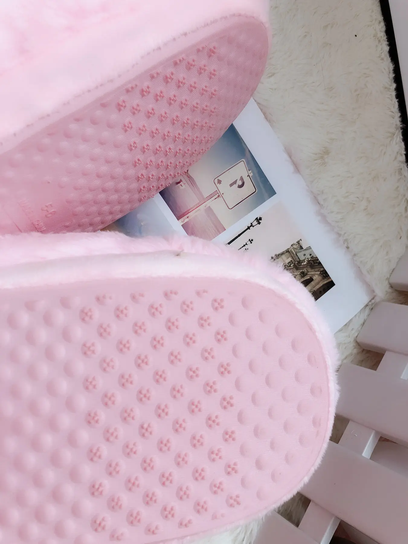 Pink Pig Comfort Pack Heel Cotton Slippers For Women