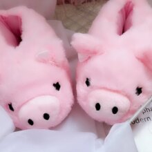 Pink Pig Comfort Pack Heel Cotton Slippers For Women Pink Pig Comfort Pack Heel Cotton Slippers For Women