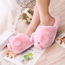 Cute Pig Soft Short Comfort Casual Plush Shoes For Women Cute Pig Soft Short Comfort Casual Plush Shoes For Women