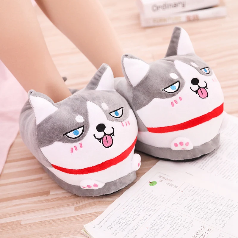 Husky Corgi And Rabbit Animal  Cartoon Indoor Cute slippers