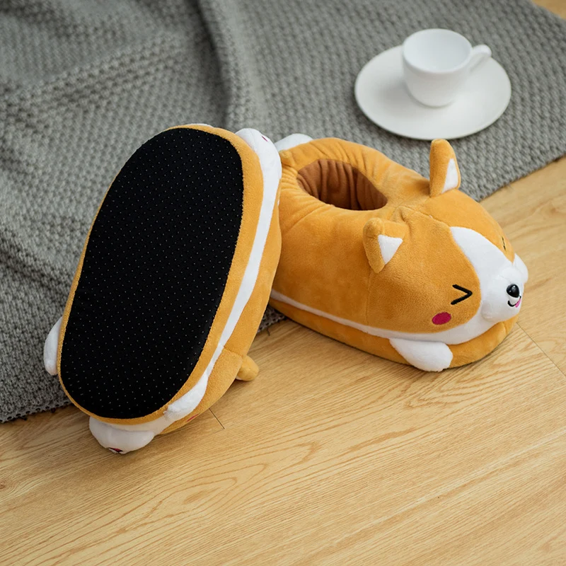 Husky Corgi And Rabbit Animal  Cartoon Indoor Cute slippers