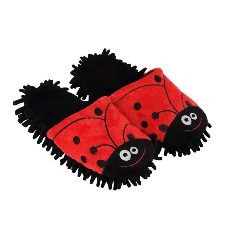 Cute Cartoon Indoor Plush Mop Slippers