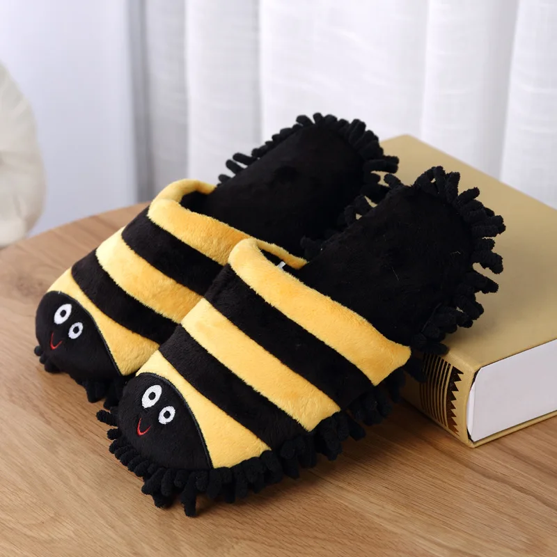Cute Cartoon Indoor Plush Mop Slippers