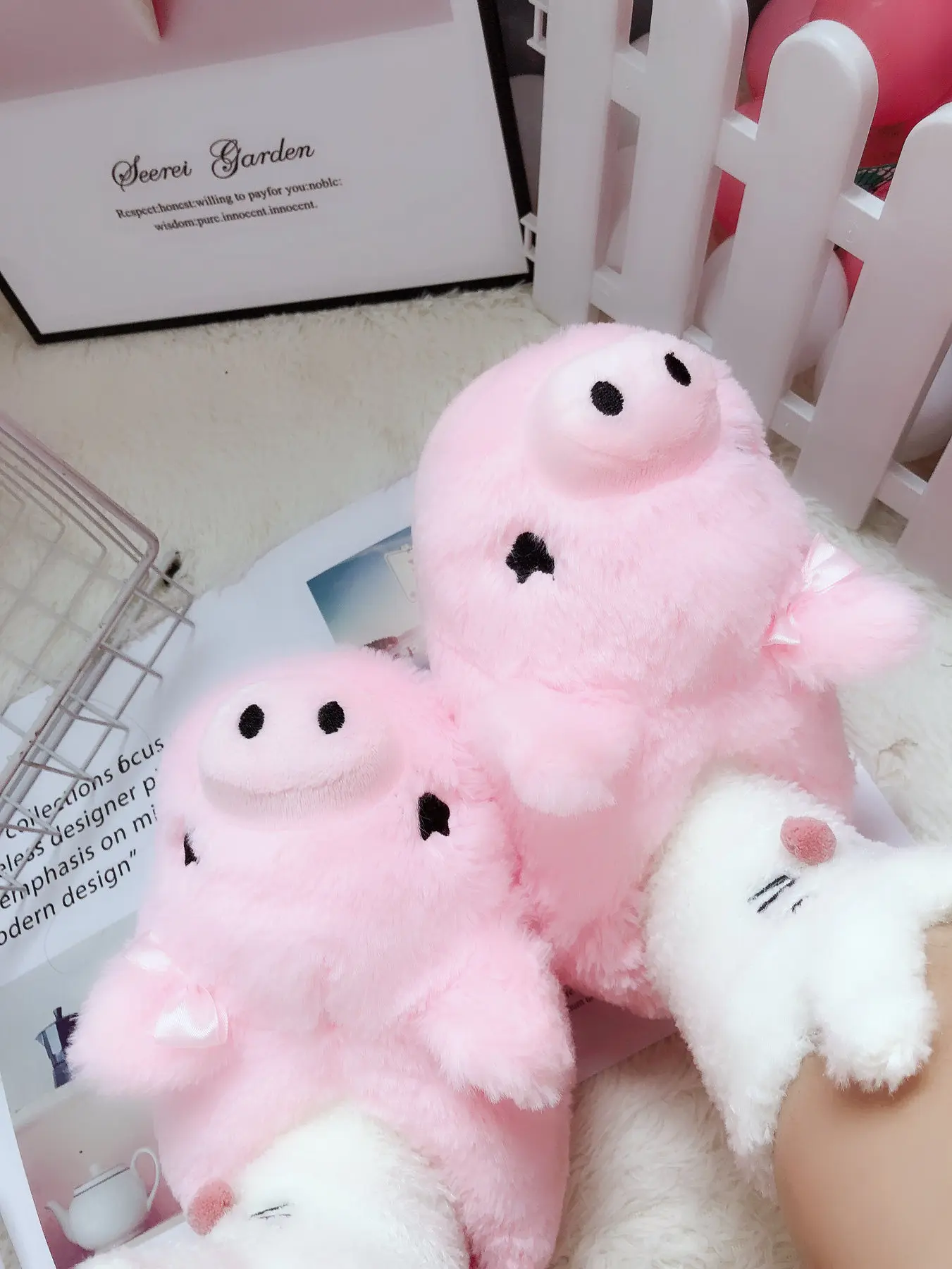 Pig Cartoon Pack Heel Style Cotton Slipper