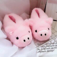 Pig Cartoon Pack Heel Style Cotton Slipper Pig Cartoon Pack Heel Style Cotton Slipper