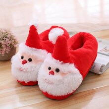 Santa Claus Cartoon Indoor Floor Plush Shoe Santa Claus Cartoon Indoor Floor Plush Shoe