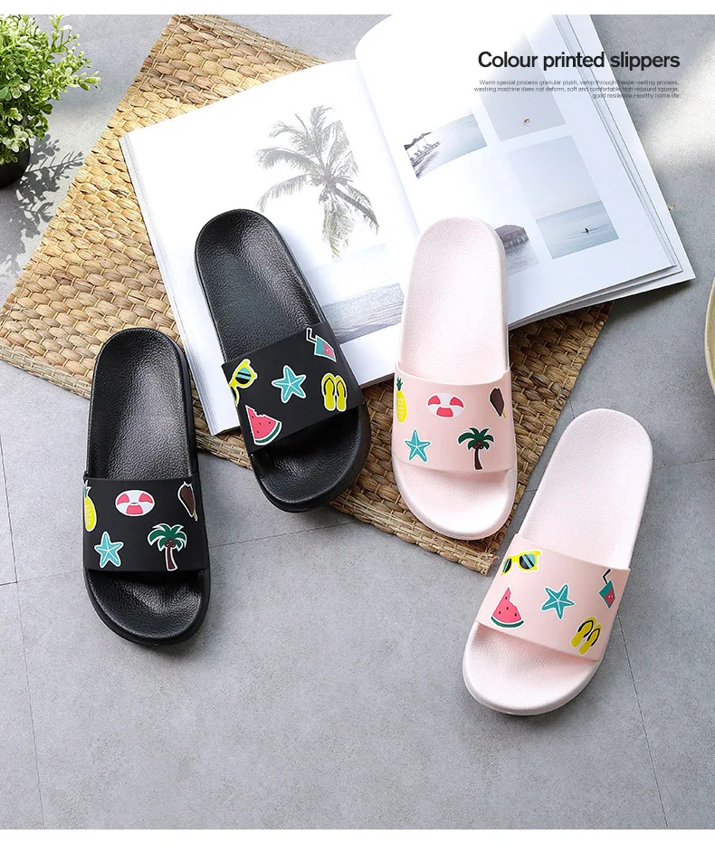 Flamingo Cartoon Flip Flops Non-Slip Slipper