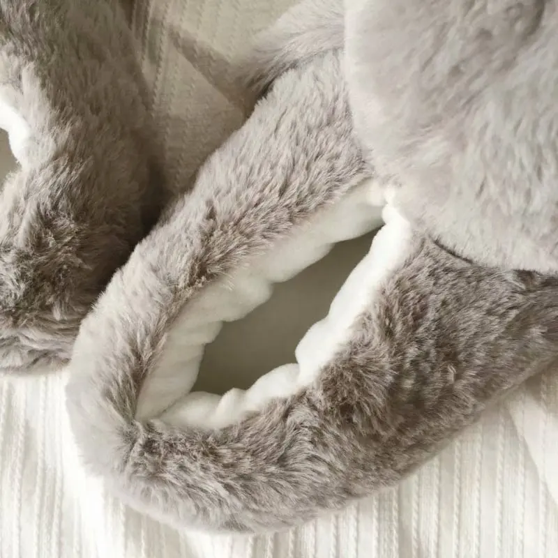Cute Penguin Animal Indoor Plush Shoes For Women Cute Penguin Animal Indoor Plush Shoes For Women