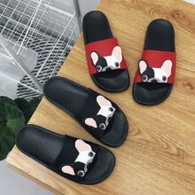 Bulldog Cartoon Flat Comfortable Bathroom Slipper Bulldog Cartoon Flat Comfortable Bathroom Slipper