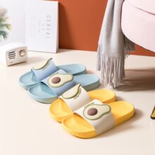 Cartoon Fruit Avocado Printed Indoor Slipper Cartoon Fruit Avocado Printed Indoor Slipper