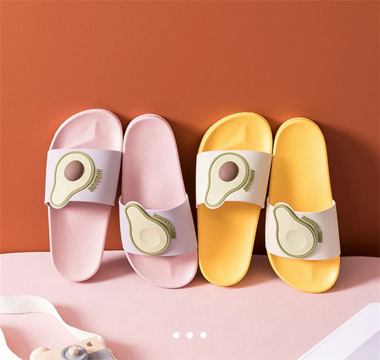 Cartoon Fruit Avocado Printed Indoor Slipper