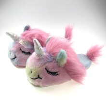 Unicorn Heart Ice Cream Pink Plush Cotton Slipper Unicorn Heart Ice Cream Pink Plush Cotton Slipper