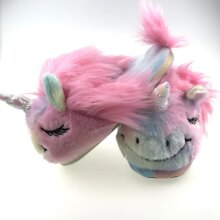 Unicorn Heart Ice Cream Pink Plush Cotton Slipper Unicorn Heart Ice Cream Pink Plush Cotton Slipper