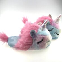 Unicorn Heart Ice Cream Pink Plush Cotton Slipper Unicorn Heart Ice Cream Pink Plush Cotton Slipper