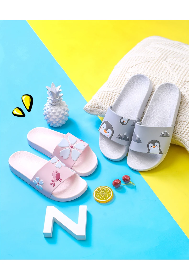 Cat Cartoon Flip Flops Beach Slipper