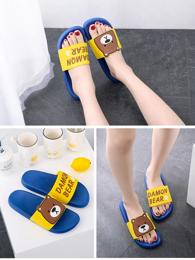 Cat Cartoon Flip Flops Beach Slipper