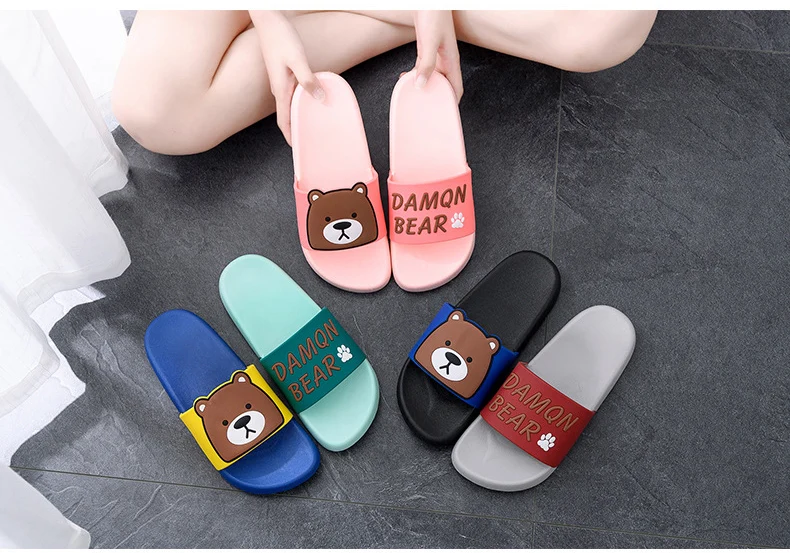 Cat Cartoon Flip Flops Beach Slipper