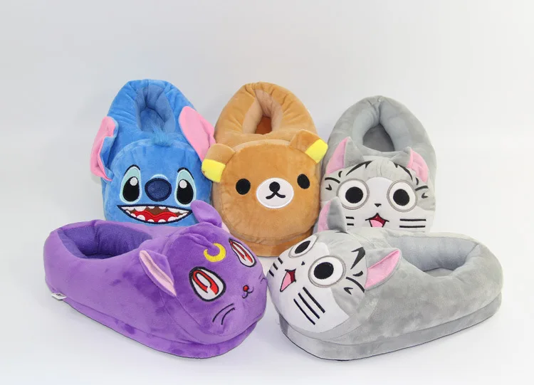 Cartoon Animal Indoor Bedroom Flats Warm Shoe