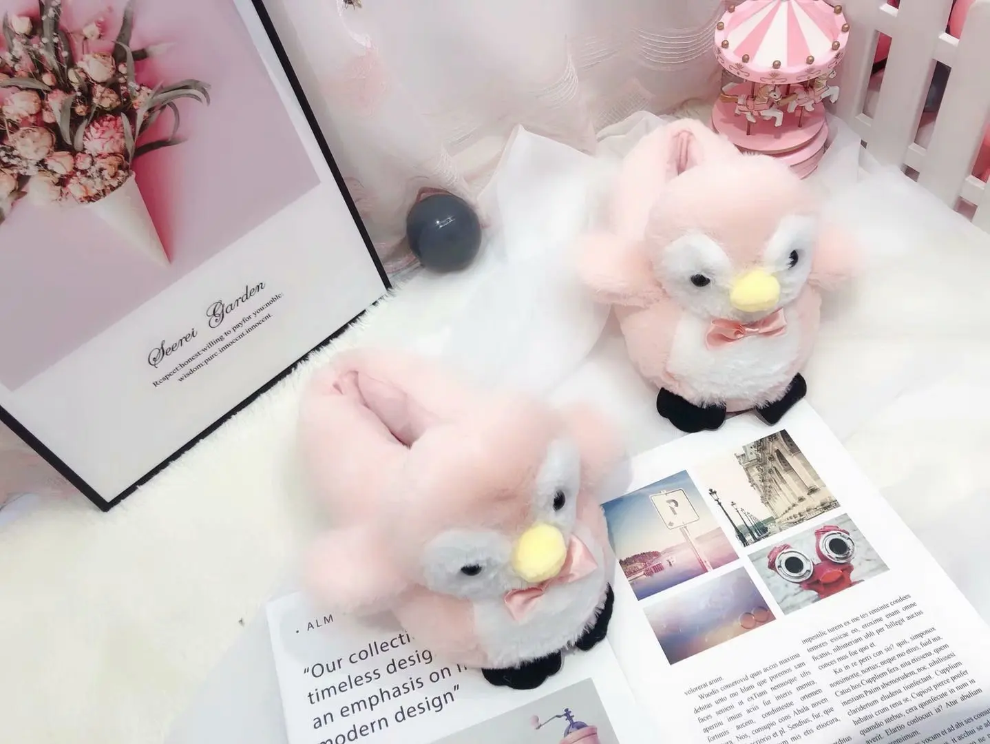 Couples Penguin Indoor Soft Warm Shoe Couples Penguin Indoor Soft Warm Shoe