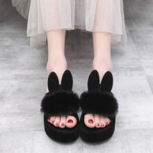 Rabbit Ears Platform Wedge High Heels Casual Shoe Rabbit Ears Platform Wedge High Heels Casual Shoe
