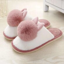Hairball Comfortable Short Plush Indoor Flat Slipper Hairball Comfortable Short Plush Indoor Flat Slipper