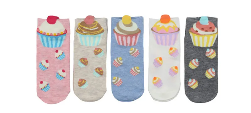 Cartoon Invisible Cotton Short Ankle Kawaii Sock Cartoon Invisible Cotton Short Ankle Kawaii Sock